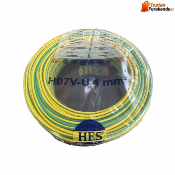 Hes Nya Kablo 4 mm² Sarıyeşil ( H07v-U )